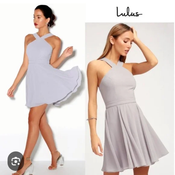 “LuLu’s” adorable A-line Halter Dress.  NWT😍😍😍 - Picture 1 of 15
